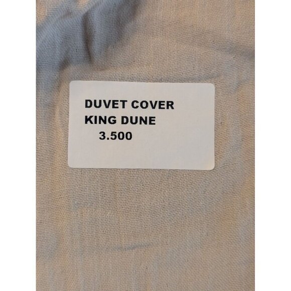 Quince 100% Organic Airy Cotton Gauze Duvet Cover 1PC Dune Size King - Picture 5 of 9